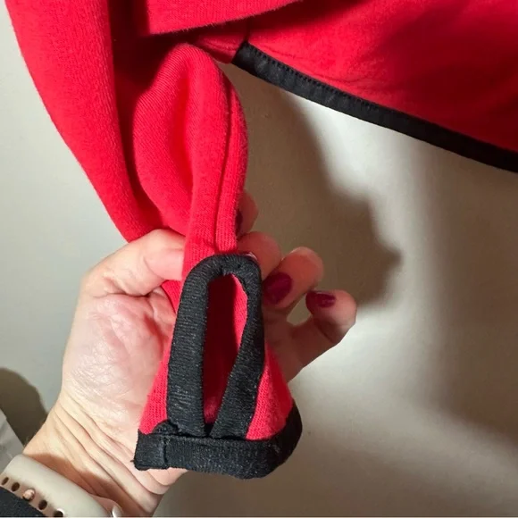 Nike Tech Butterfly Women's Red Athletic Hoodie Cropped Jacket Size Small - Picture 9 of 14